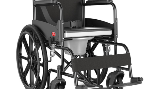 wheelchair with commode